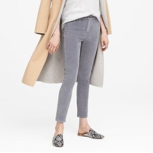 Banana Republic skinny ankle corduroy jean/grey